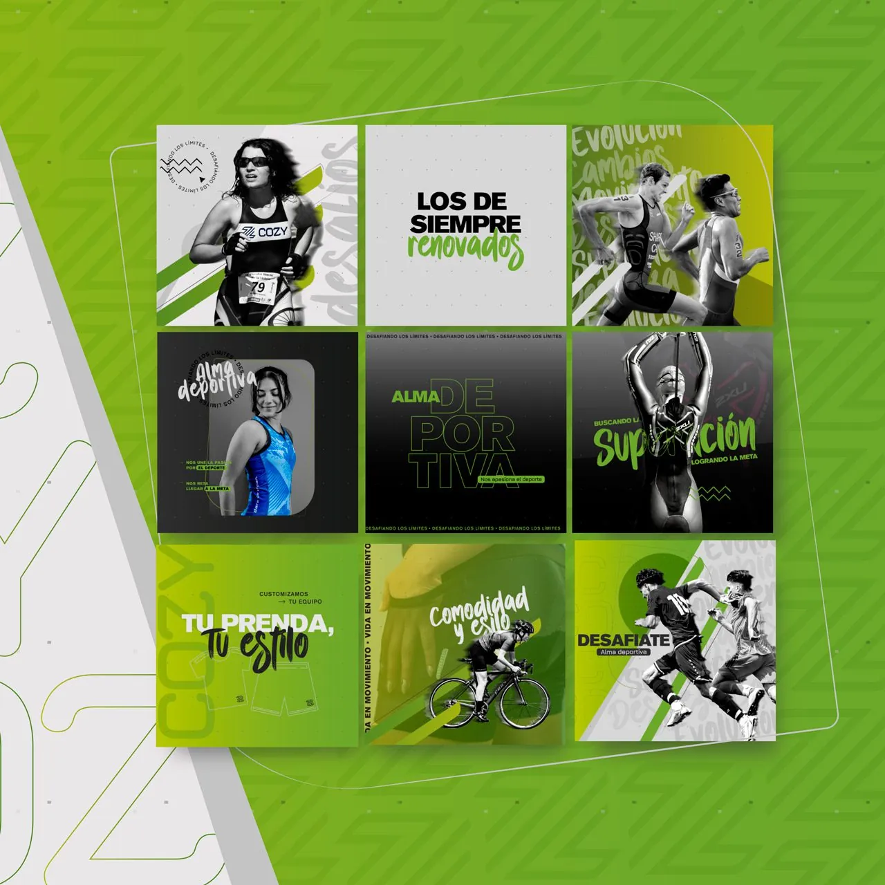 Cozy Sport: sistema de comunicación y piezas de marca