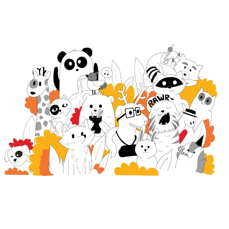 FUGI: ecosistema de animales ilustrados de la marca