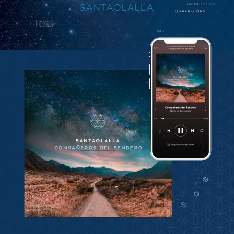 Santaolalla: aplicaciones gráficas del universo visual de la gira